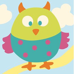 kit Canevas - Gros trous DMC Une chouette d'un monde d'enfant