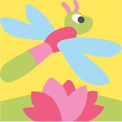 kit Canevas - Gros trous DMC Libellule enfantine