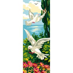 Canevas Luc Création Le vol des colombes