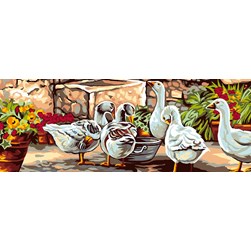 Canevas Luc Création Les oies blanches