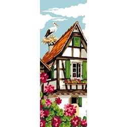 Canevas Luc Création Cigogne alsacienne