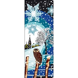 Canevas Luc Création La nuit magique de la chouette