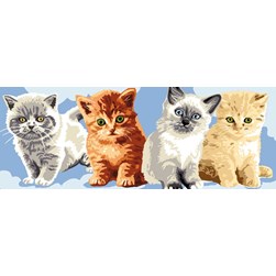 Canevas Luc Création La bande de chatons