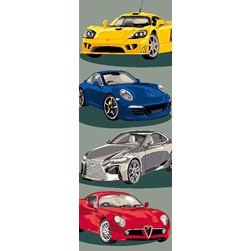 Canevas Luc Création Les voitures de course
