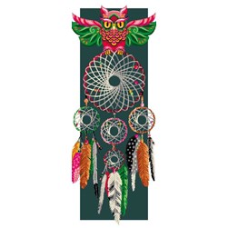 Canevas Luc Création Attrape rêve au hibou