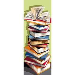 Canevas Luc Création La pile de livres