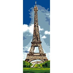 Canevas Luc Création Tour Eiffel par beau temps
