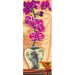 Canevas Luc Création Orchidées fushia