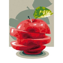 Canevas Luc Création La pomme en chef d'oeuvre