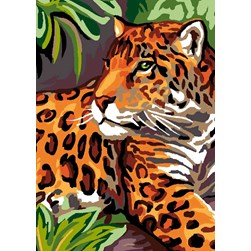 Canevas Luc Création Léopard en pause