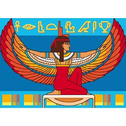 Canevas Luc Création La déesse Isis - Egypte