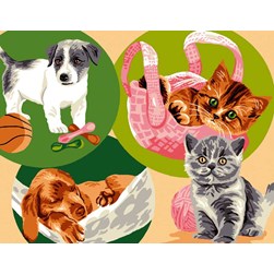 Canevas Luc Création Animaux de companie tout en bêtises