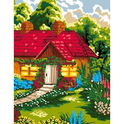 Canevas Luc Création La maison paradisiaque de grand-mère