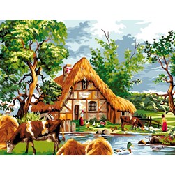 Canevas Luc Création Maison au sein de la nature