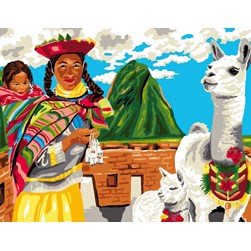 Canevas Luc Création Vie trépignante au Pérou