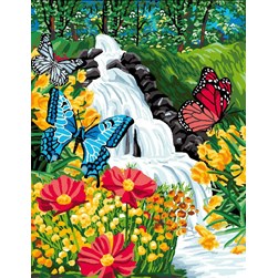 Canevas Luc Création La cascade fleurie