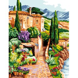 Canevas Luc Création Le petit chemin de la villa