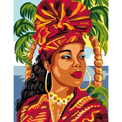 Canevas Luc Création Femme créole