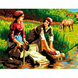 Canevas Luc Création L'ancien lavoir