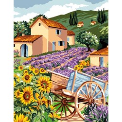 Canevas Luc Création La charrette de provence
