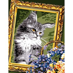 Canevas Luc Création Le chef d'oeuvre félin