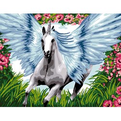 Canevas Luc Création Licorne du pays imaginaire