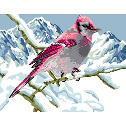 Canevas Luc Création L'oiseau montagnard
