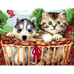 Canevas Luc Création Mes tendres companions