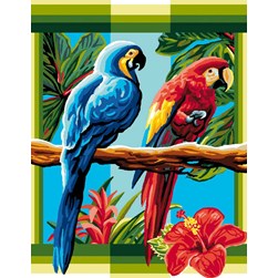 Canevas Luc Création Perroquets des tropiques