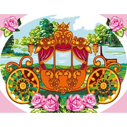 Canevas Luc Création La calèche de cendrillon