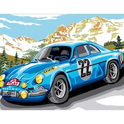 Canevas Luc Création Course en montagne