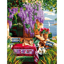 Canevas Luc Création Complicité sur la terrasse