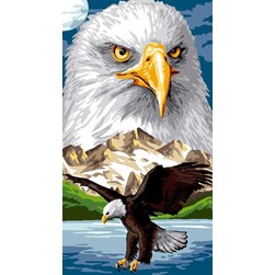 Canevas Luc Création L'envol de l'aigle doré