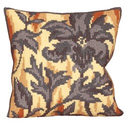 Coussin point de croix Collection d'art Fleurs en fresque