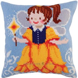 Coussin point de croix Collection d'art Magie de fée