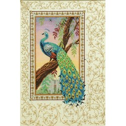 kit Point de croix Anchor La renaissance du paon