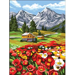 Canevas Collection d'art La vallée colorée