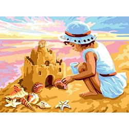 Canevas Collection d'art Mon château de sable