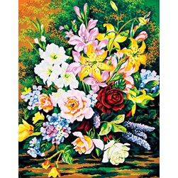 Canevas Collection d'art Bouquet de grandes fleurs
