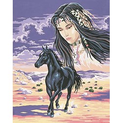 Canevas Collection d'art L'esprit des indiens