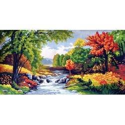 Canevas Collection d'art Scène en automne