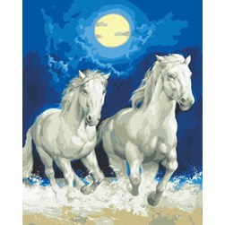 Canevas Collection d'art Les chevaux lunaires