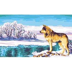 Canevas Collection d'art L'hiver est arrivé