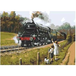 Canevas Collection d'art Bonjour la locomotive