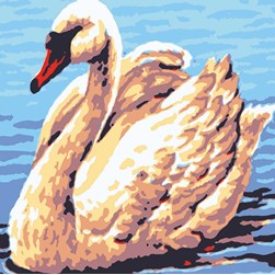 kit Canevas - Gros trous Collection d'art Cygne magestic