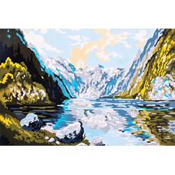 Canevas Collection d'art Le lac des sommets