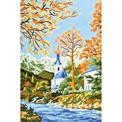 Canevas Collection d'art L'automne en campagne