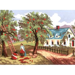 Canevas Collection d'art Cueillette au verger