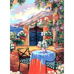 Canevas Collection d'art Le petit salon de jardin