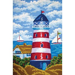 Canevas Collection d'art Phare couleur marine
